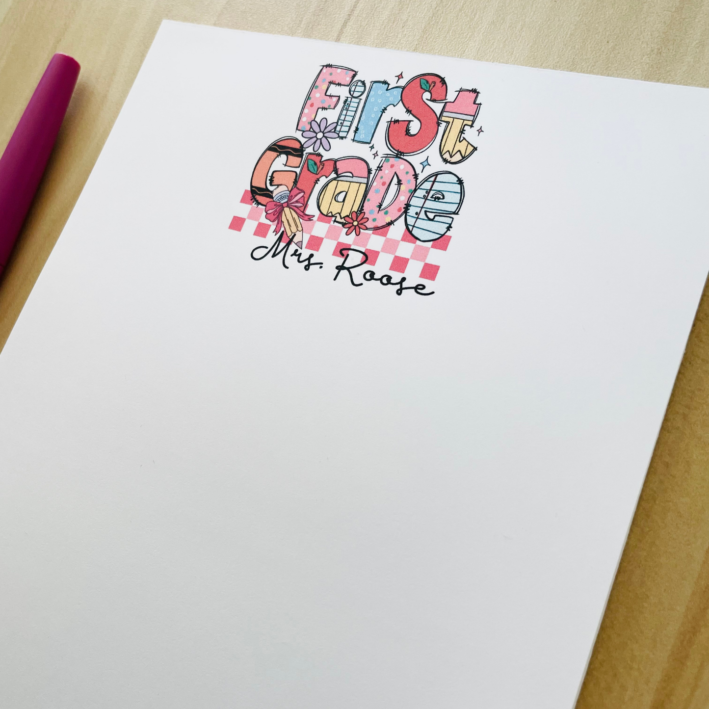 Grade Level Teacher Notepad