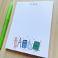 Math Teacher Doodles Notepad Gift