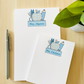 Blue Floral Teacher Notepad