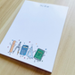 Math Teacher Doodles Notepad Gift
