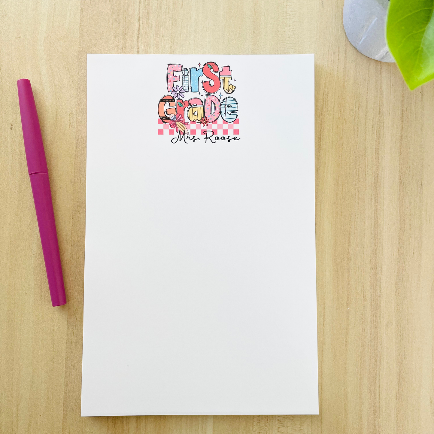 Grade Level Teacher Notepad