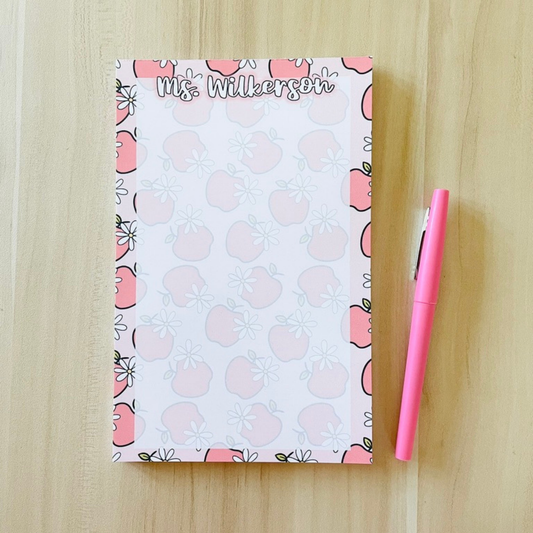 Apple & Daisy Notepad