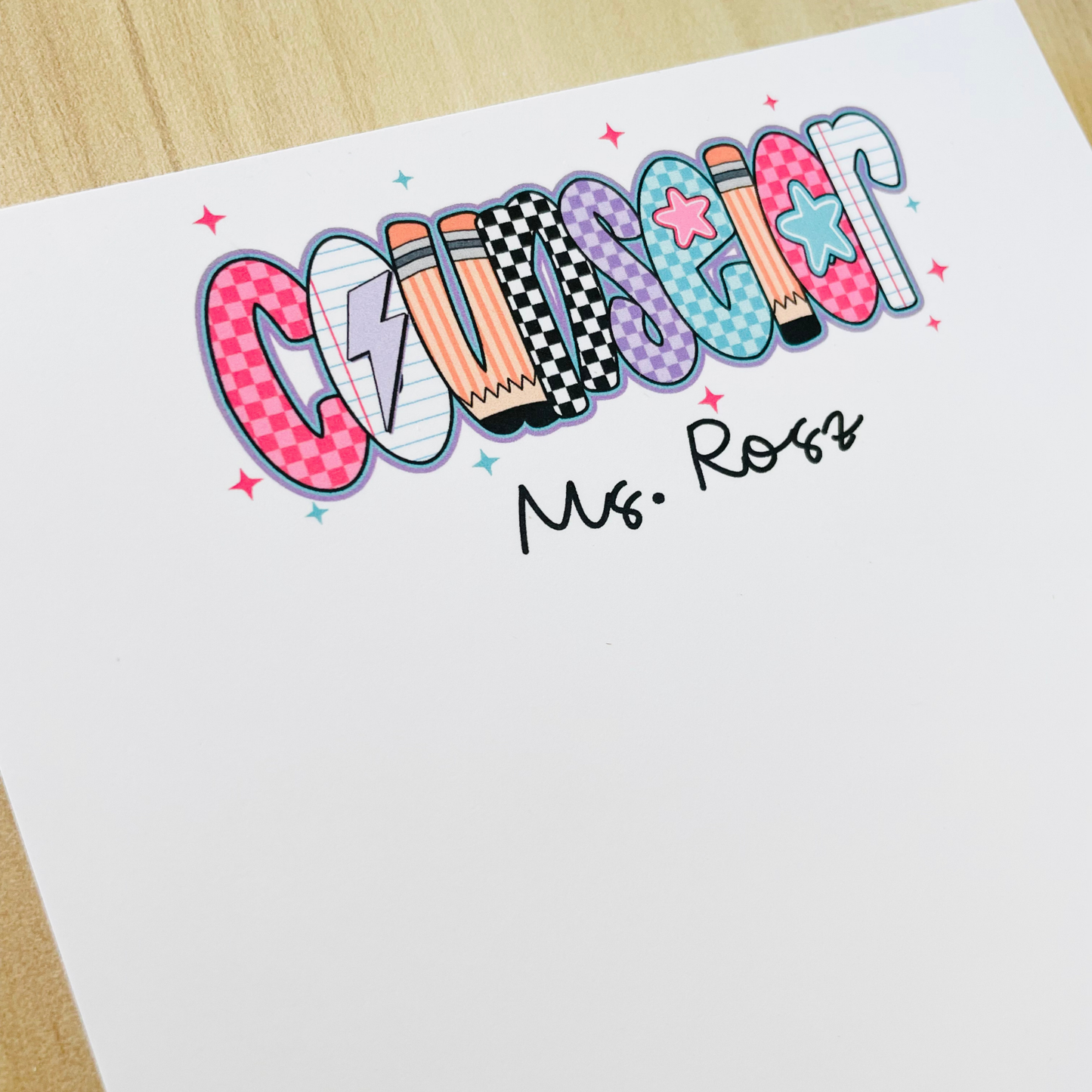 Colorful Counselor Notepad