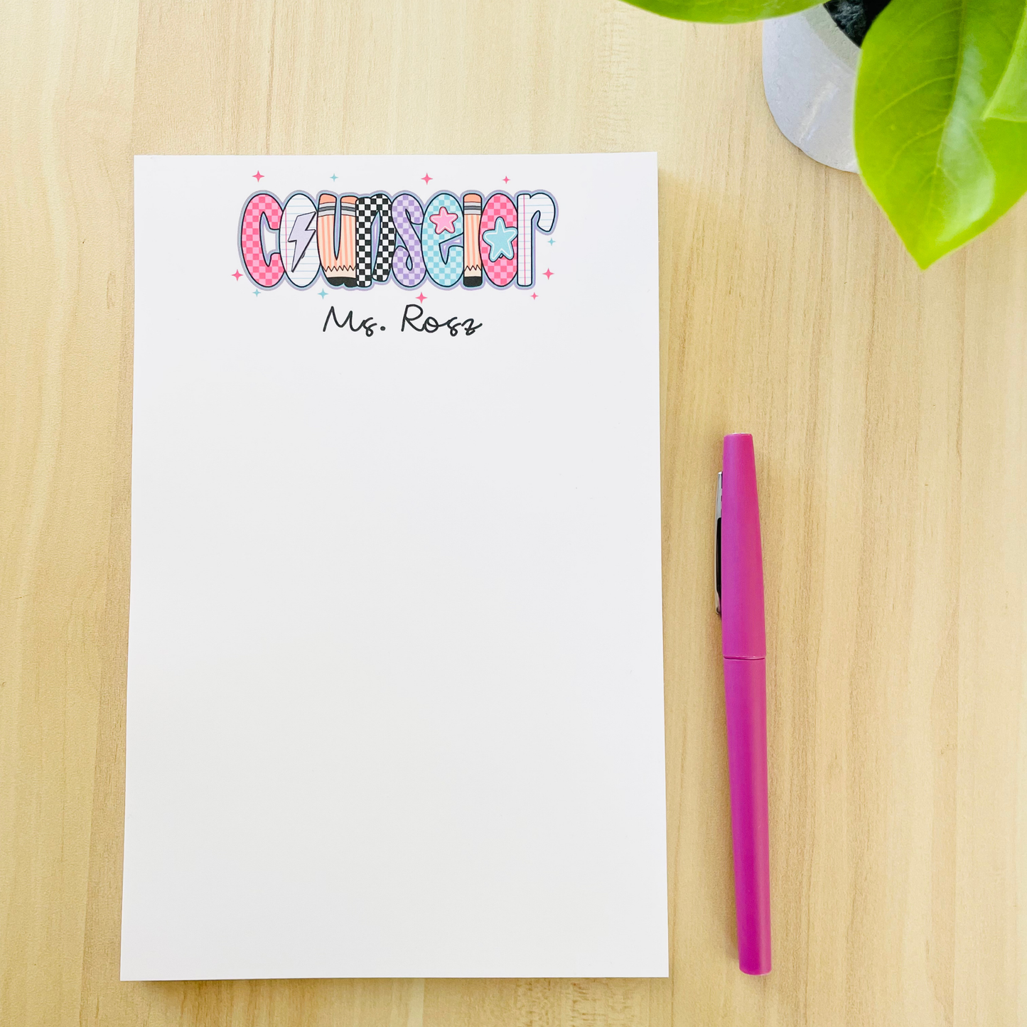 Colorful Counselor Notepad