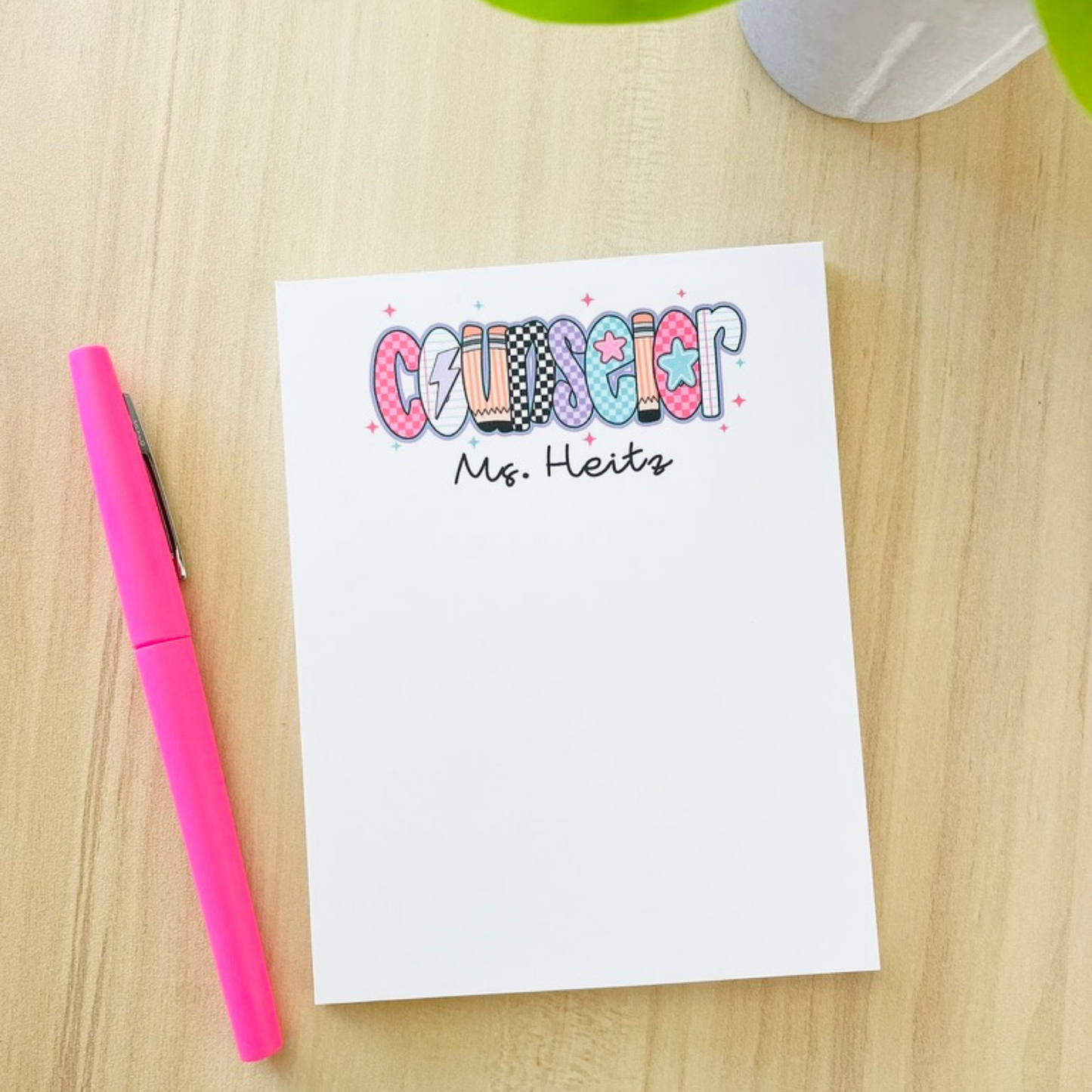 Colorful Counselor Notepad