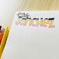 Personalized Pencil Themed Notepad
