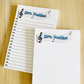 Music Teacher Note Notepad