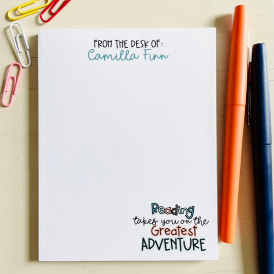 Reading Adventure Notepad