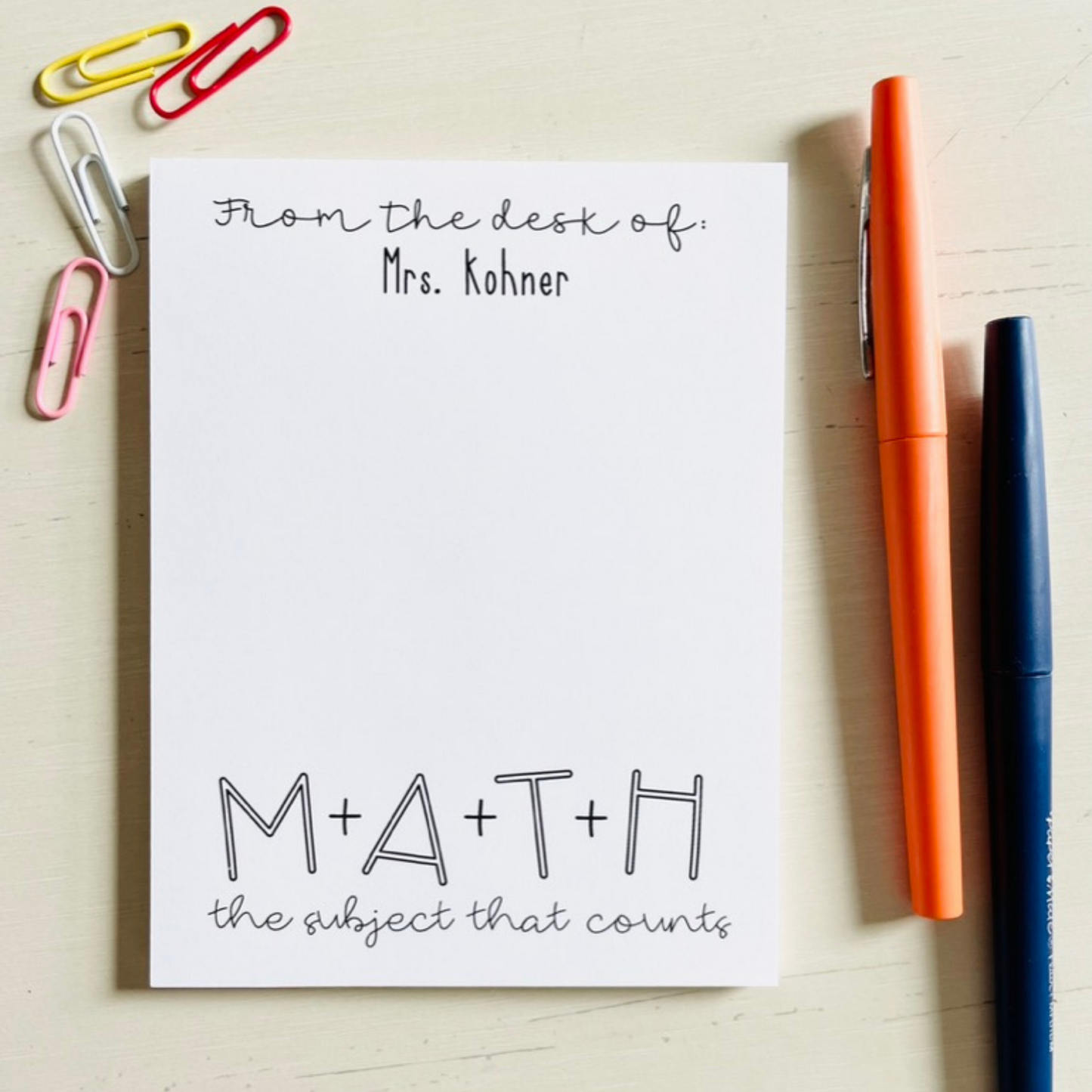 Math Teacher Gift