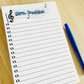 Music Teacher Note Notepad