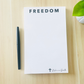 Charlie Kirk Freedom Notepad