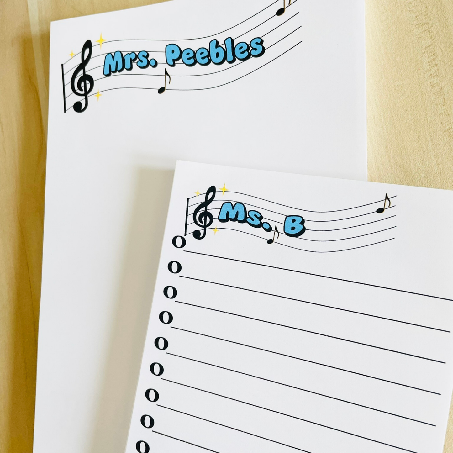 Music Teacher Note Notepad