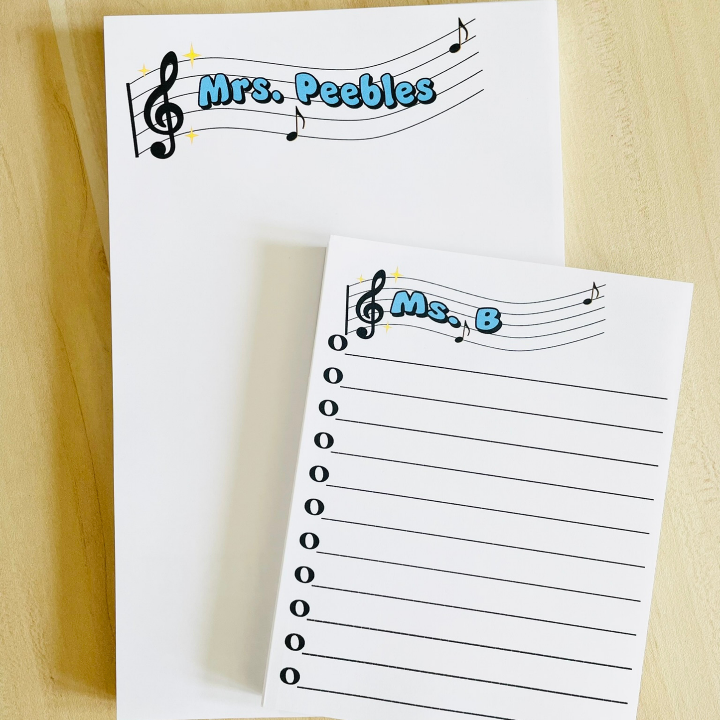 Music Teacher Note Notepad