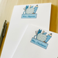 Blue Floral Teacher Notepad