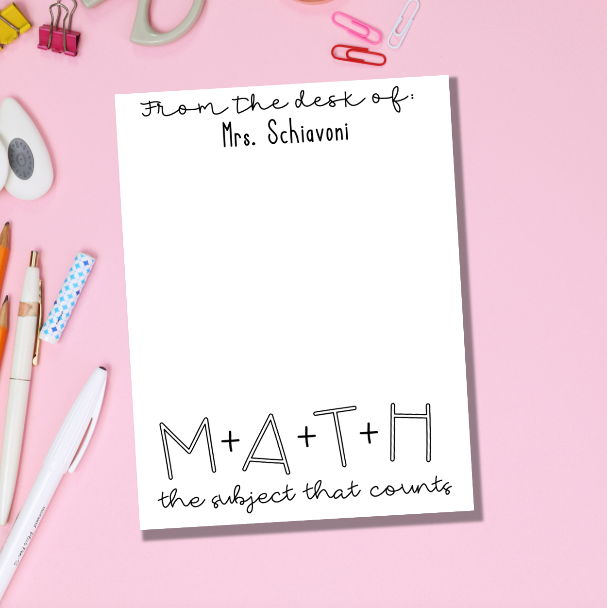 Math Teacher Gift