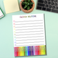Rainbow Pen Notepad