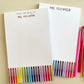 Rainbow Pen Notepad