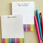 Rainbow Pen Notepad