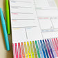 Rainbow Pen Weekly Teacher Planner